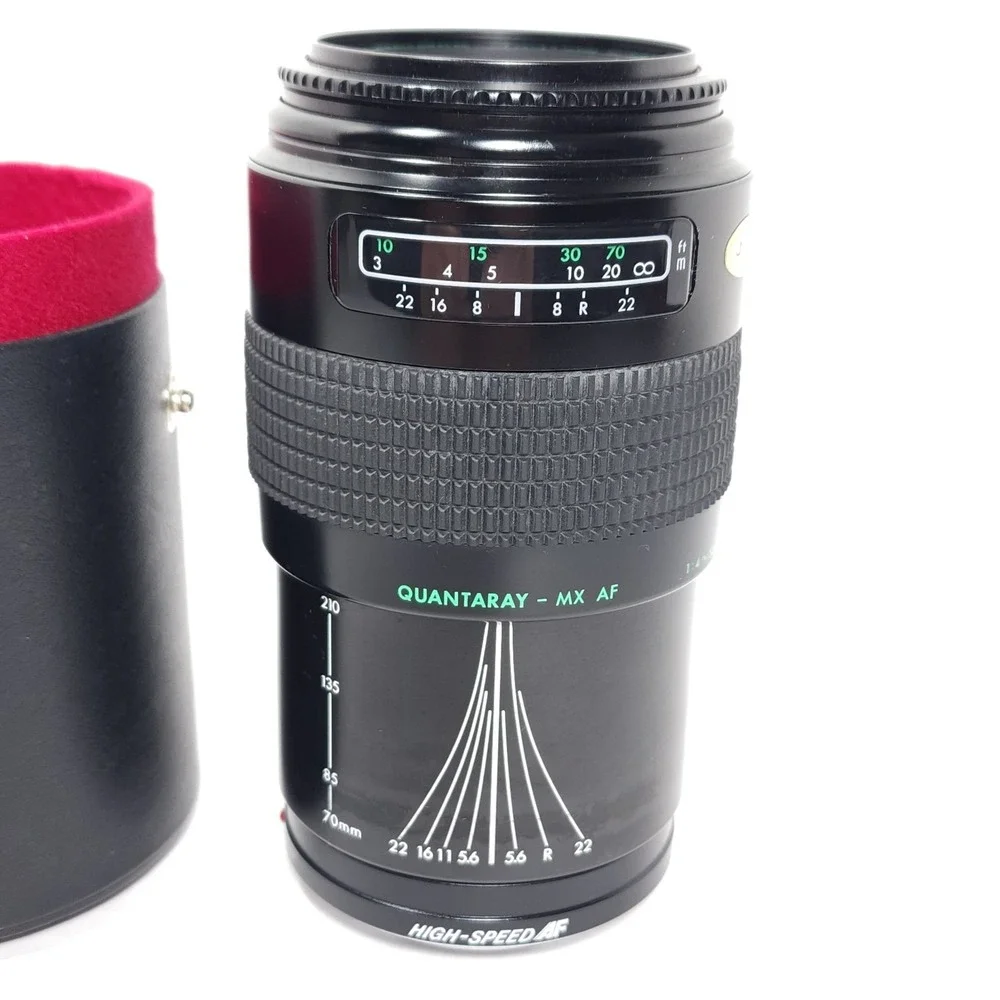 Quantaray-MX AF 1:4~5.6 f=70~210mm‎ Multi-Coated Camera Len and Case